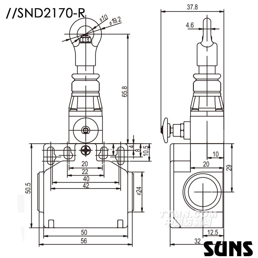 SUNS美國三實單向動作式拉繩開關SND2170-R安全拉繩開關 塑料拉繩開關 SUNS美國三實單向動作式拉繩開關SND2170-R安全拉繩開關 塑料拉繩開關
